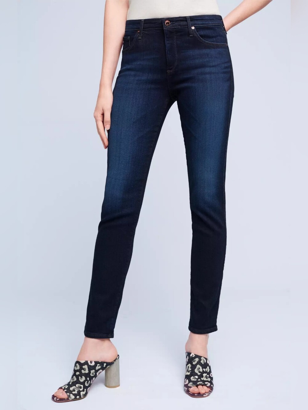 AG The Prima Mid-Rise Cigarette Ankle Jeans
